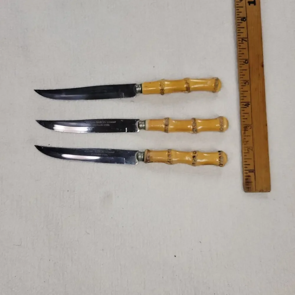 Vtg German Soligen Baron Knives MCM Home Kitchen Cooking Utensils Chef Cooks